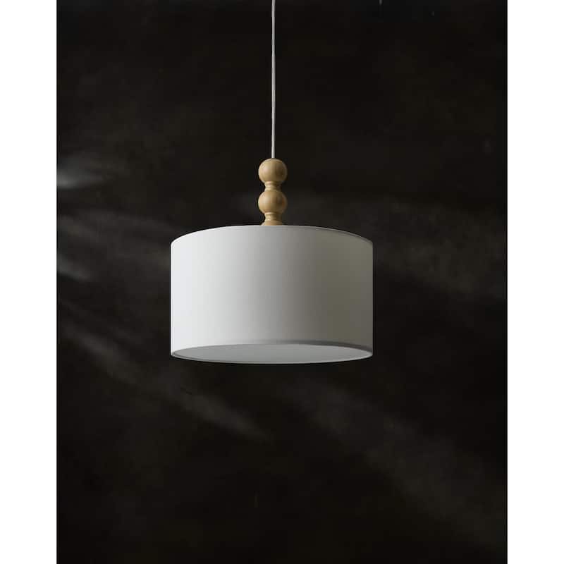 Livabliss Wiluna Rustic Pendant - 16"L x 16"W x 47"H - Beige