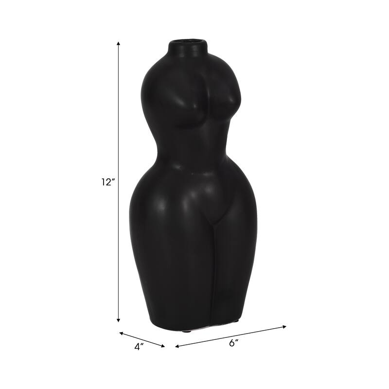 Contemporary Torso Vase - Sculptural Body Form Vase for Home Decor