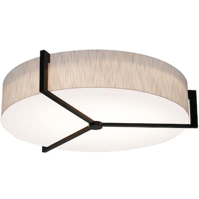 AFX APF3044MBES Apex 4 Light 34" Wide Flush Mount Drum Ceiling Fixture