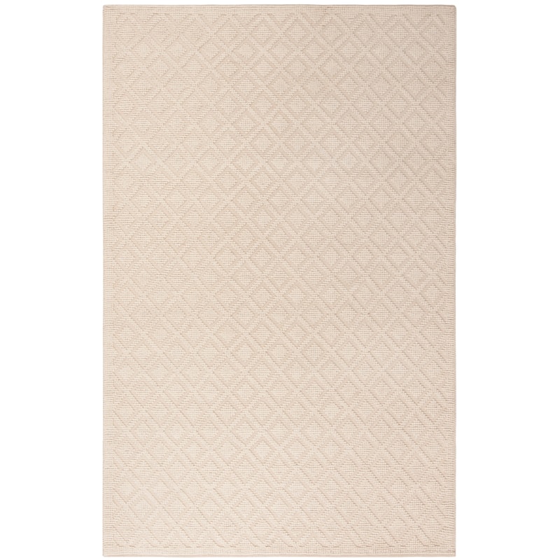 SAFAVIEH Handmade Vermont Latrice Wool Rug - 6' Square - Ivory