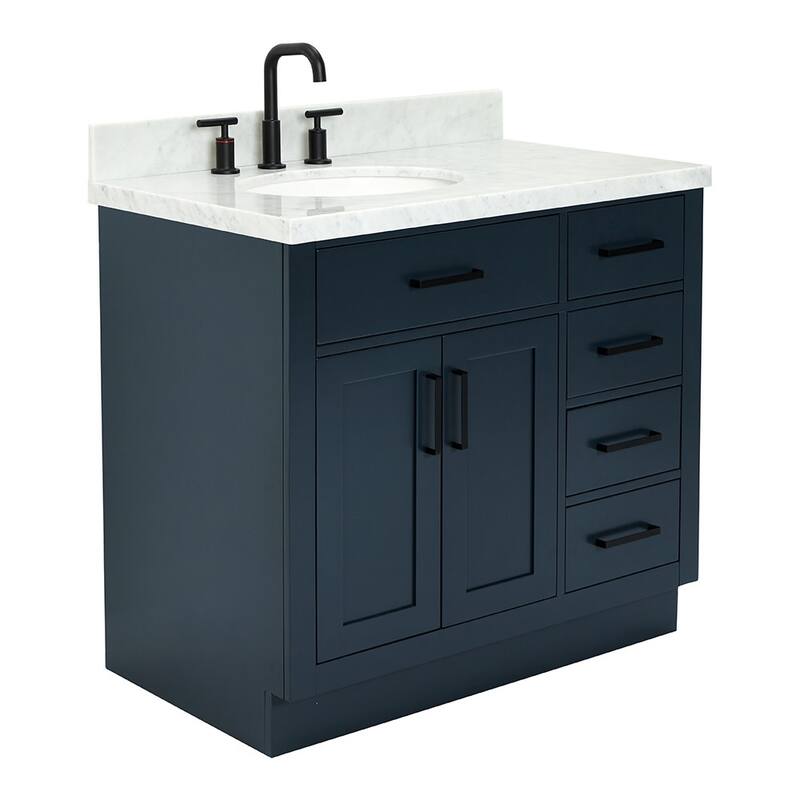 Ariel T037SLCWOVO Hepburn 37" Free Standing Single Basin Vanity Set