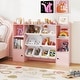 preview thumbnail 5 of 42, Costway Kids Toy Storage and Bookshelf with 8 Boxes Open Shelves & 2 - See Details