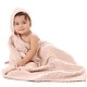 preview thumbnail 1 of 83, Comfy Cubs Hooded Baby Towels - 6 Layer, 100% Muslin Cotton - Large 32 x 32 Inch Blush - Pack of 1