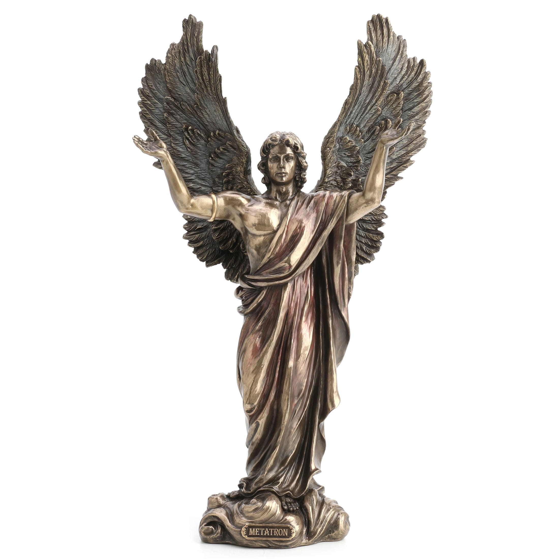 14.57 in H Metatron Bronze Poly Resin