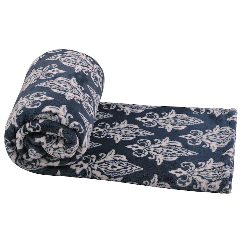 Flannel Velvet Hennessy Couch Cover Throw Blanket, 60" x 70"