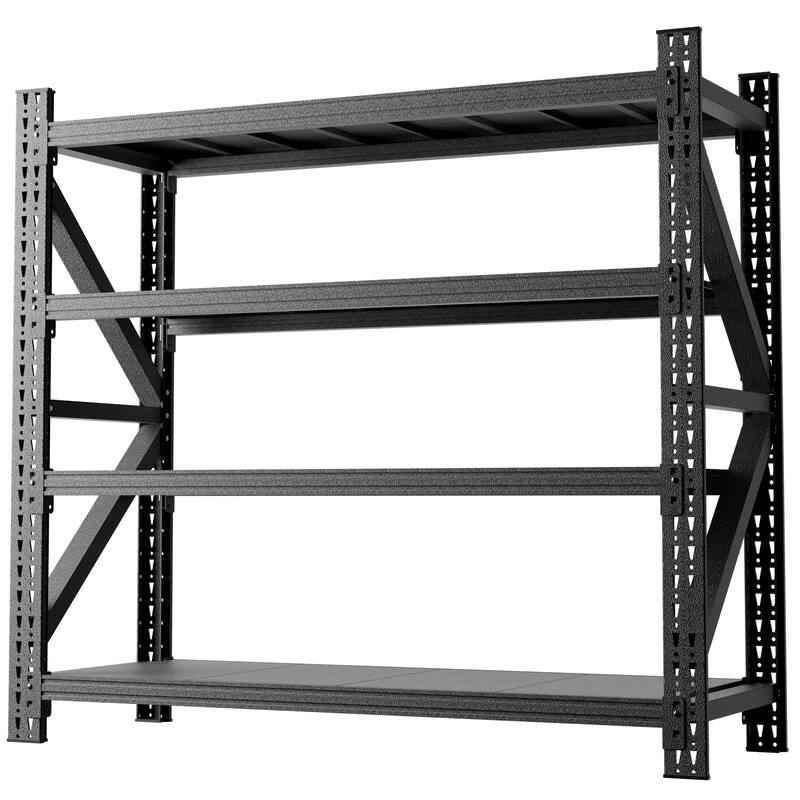 4000 lbs Heavy Duty Garage Shelving, 4-Shelf Adjustable Metal Storage Unit 4000LBS Capacity Industrial Shelving for Warehouse