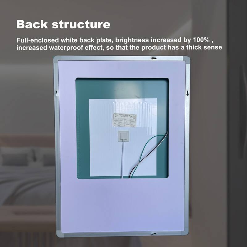 Bathroom LED Cosmetic Mirror with 3 Adjustable Color Temperatures