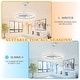 preview thumbnail 68 of 118, 20"/24"/72" Oaks Aura Cotti Low Profile Dimmable Smart Ceiling Fan with Lights 6-Speed Flush Mount Modern Remote