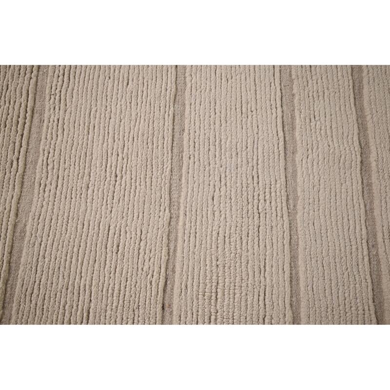 Ivory Moroccan Oriental Large Area Rug Handmade Wool Carpet - 12'1"x 15'11"