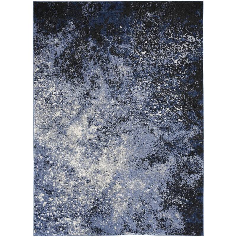 HomeRoots Abstract Modern Rectangle Area Rug - 87.00 in. x 63.00 in. x 0.50 in.