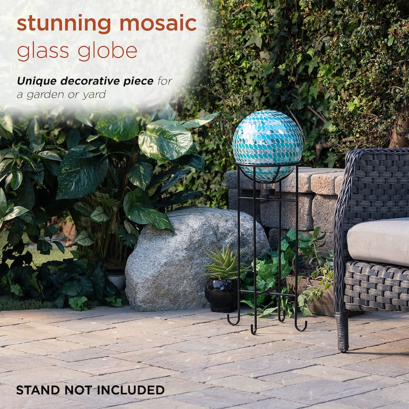 10-inch Purple Mosaic Gazing Ball