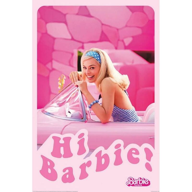 Barbie Movie - Car Art Poster - 24 x 36 Inch