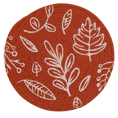 Split P Leaf Round Trivet Sienna - 8" DIA