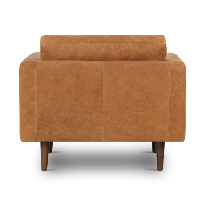 Poly & Bark Napa Lounge Chair (Set of 2) - Full Grain Genuine Italian Leather