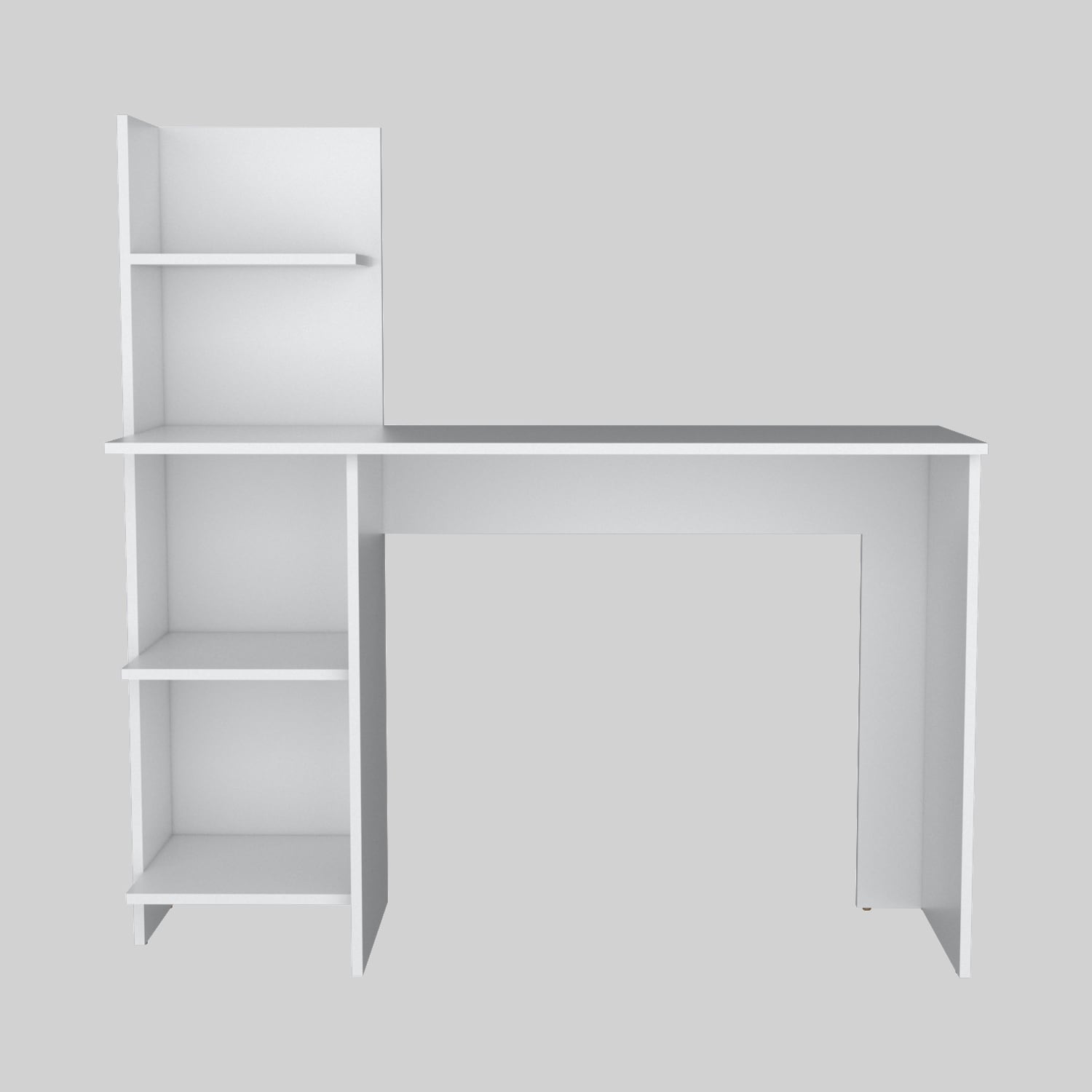 47-Inch Computer Desk with Open Shelves for Home Office Use