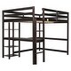 preview thumbnail 32 of 91, Modern Solid Wood Loft Bed with Built-in Desk, Safety Ladder