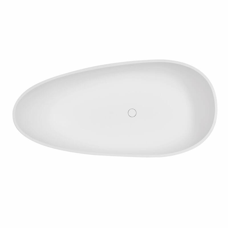 Kingston Brass VRTOV683321WG Arcticstone 67" Free Standing Solid