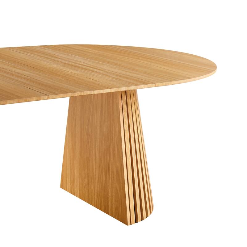 Extendable Home Office Table, Dining Table Kitchen Table, Large Coffee Table with Stripe Legs