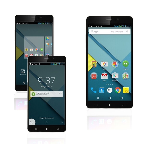 Indigi® 3G Factory Unlocked 6.0" DualSim SmartPhone Android 5.1 Lollipop w/ WiFi + Bluetooth Sync + Google Play Store - Black