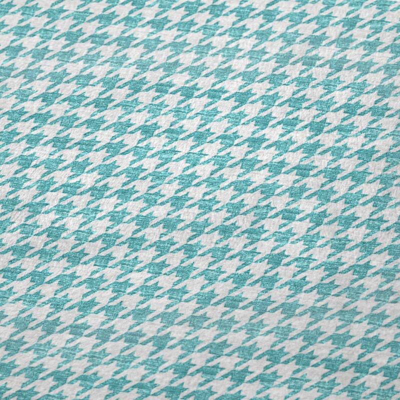 Premium Machine Washable ASB137 Modern Houndstooth Sherpa Throw Blanket