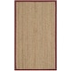 preview thumbnail 138 of 144, SAFAVIEH Natural Fiber Oceana Herringbone Seagrass Rug 2'6" x 4' - Natural/Red