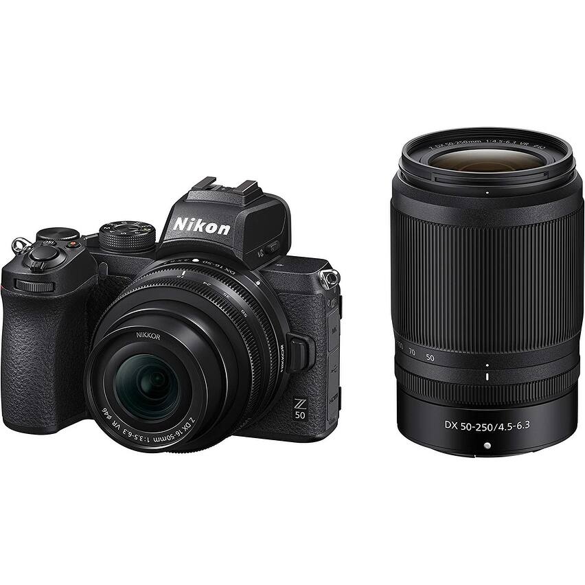 Nikon Z 50 Mirrorless Camera with NIKKOR Z DX 16-50mm & 50-250mm Lens