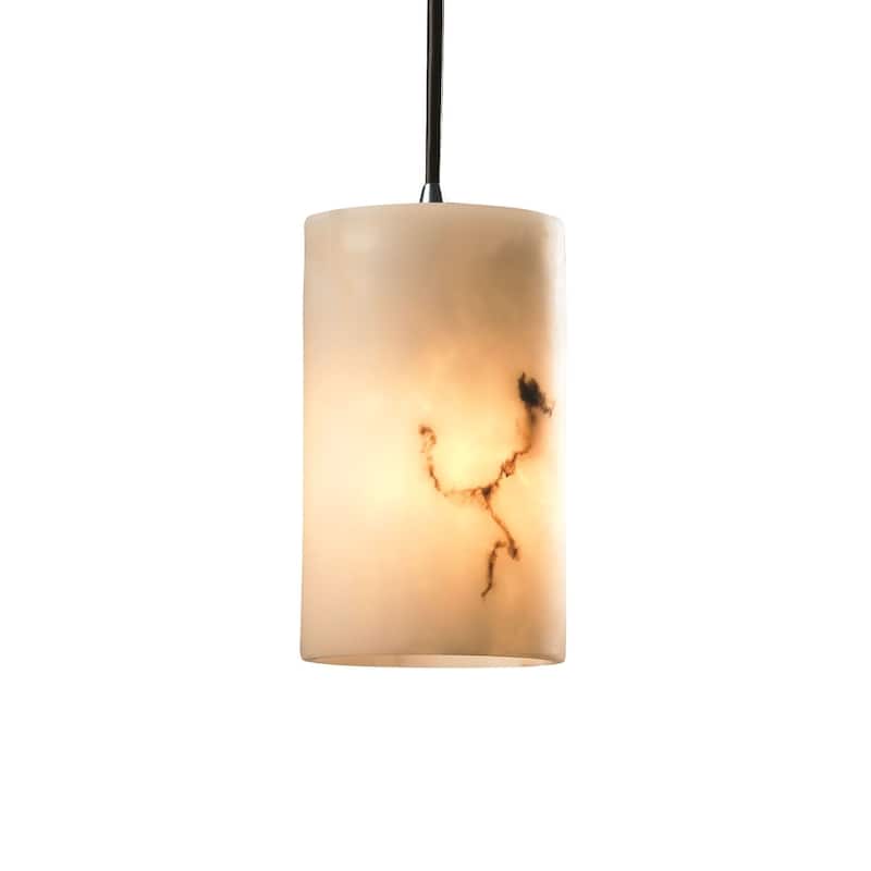 Justice Design LumenAria Flat 1-light Polished Chrome Mini-pendant
