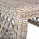 preview thumbnail 6 of 4, SAFAVIEH Shila White Washed Rattan Table - 31.5" x 31.5" x 17.6"