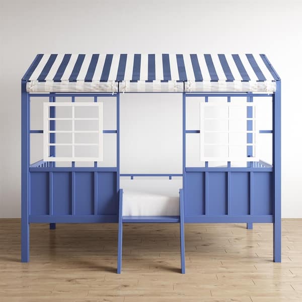 slide 2 of 41, Little Seeds Rowan Valley Forest Loft Bed