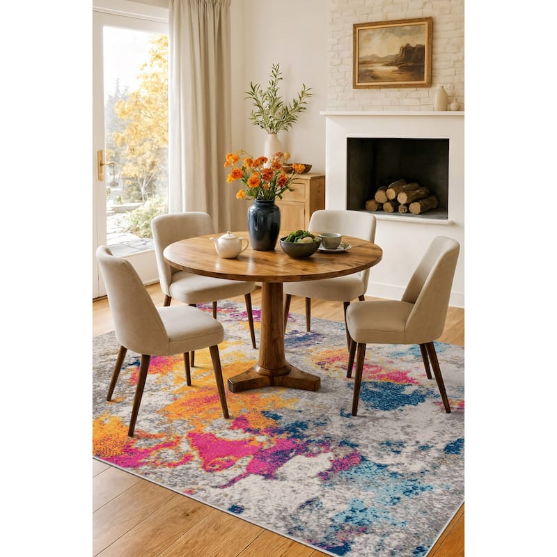 World Rug Gallery Abstract Contemporary Area Rug