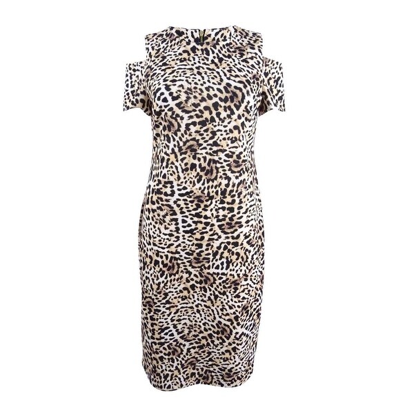 calvin klein animal print dress