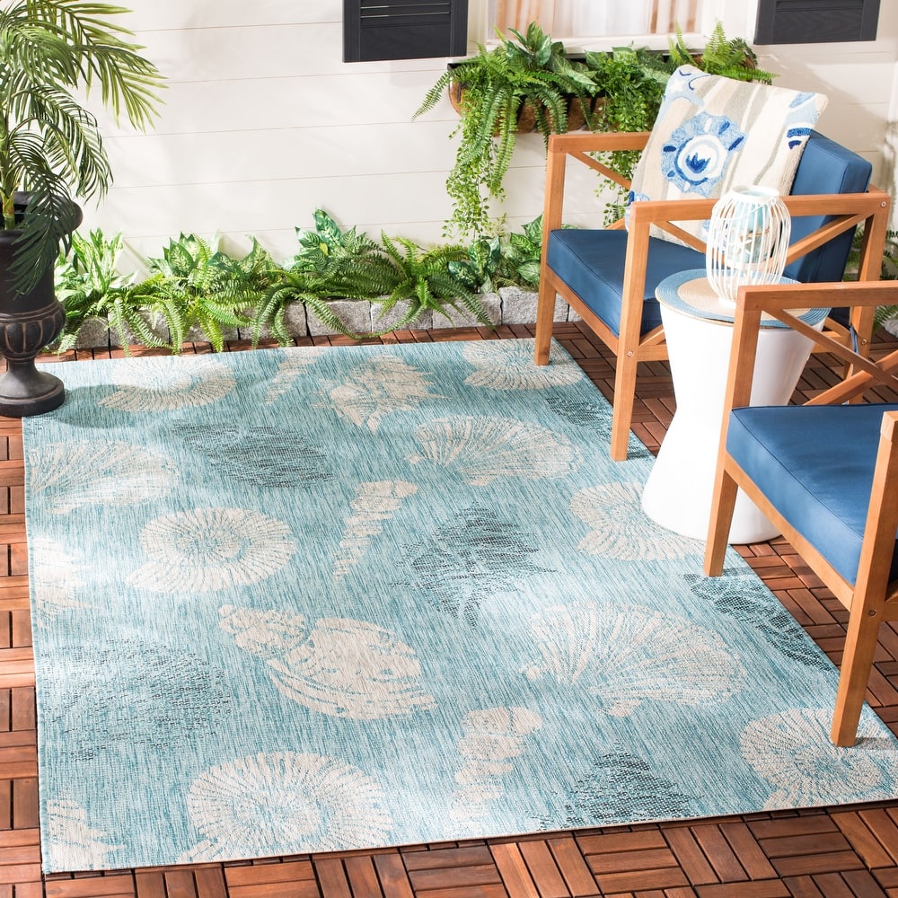 SAFAVIEH Courtyard Clemenza Indoor/ Outdoor Waterproof Patio Backyard Rug