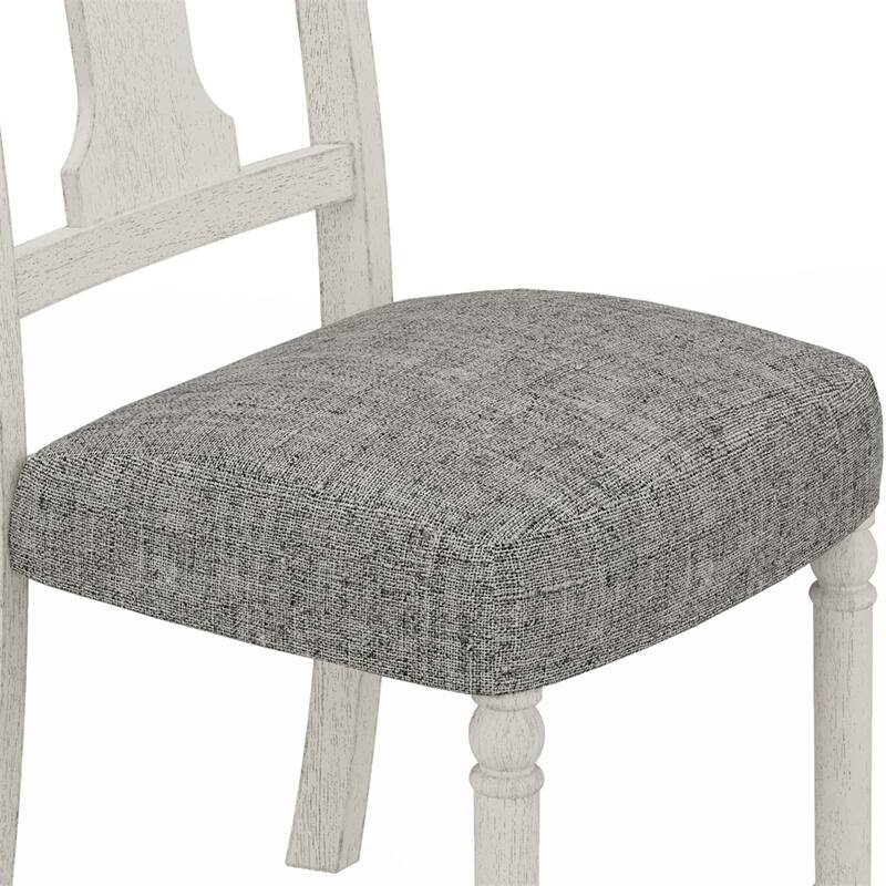 5 PC 59" Round Dining Table Set with 4 Upholstered Chairs