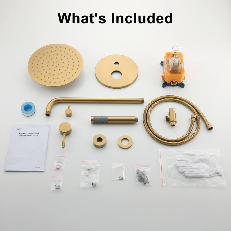 10-Inch Wall Mount Round Shower Set