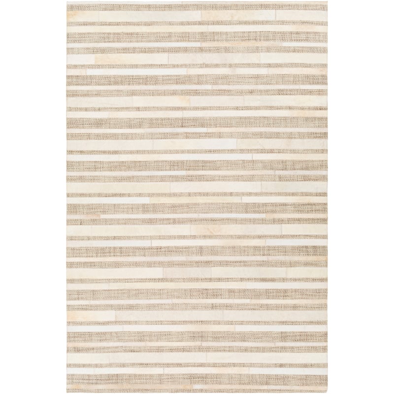 Surya Eula Modern Hair-on-hide Leather Area Rug