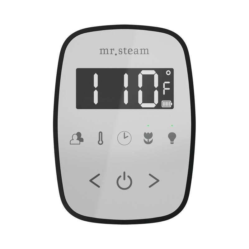 Mr Steam TF Tempoflex Steam Shower Control and Steamhead - White / Brushed Nickel