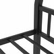 preview thumbnail 9 of 8, Full XL Over Queen Metal Bunk Bed with Raised Guardrail& Ladder and Slats Support for Adults Teens, Black