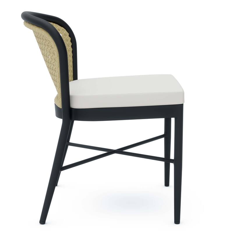 Melbourne Outdoor Patio Dining Side Chair - Ivory