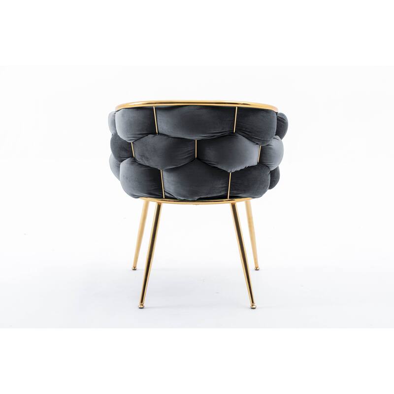 Luxury modern simple leisure velvet single sofa chair bedroom lazy person household dresser stool manicure table back chair