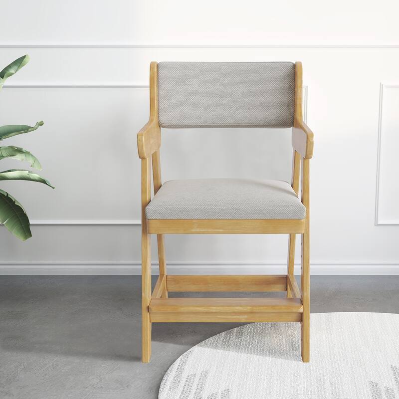 Kid's Chair, Lift Adjustable Backrest Chair, Children's Sitting Posture Correction Solid Wood Writing Study Chair