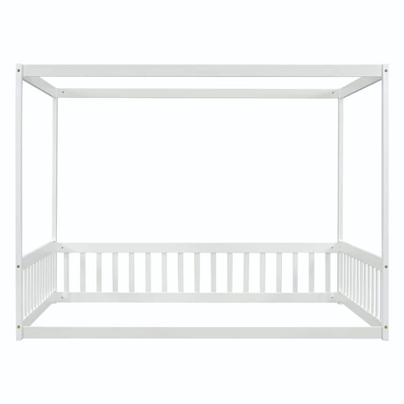 Full Size Canopy Floor Bed