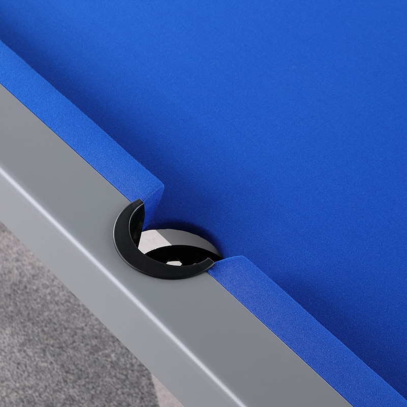 Laguna Indoor/Outdoor 8ft Slate Pool Table with Dining Top & Accessories Cement Finish