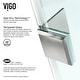 VIGO Piedmont Clear Neo-angle Shower Enclosure with Low-profile Base ...