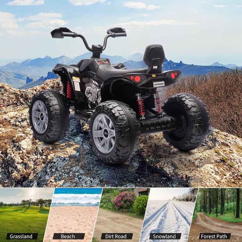 24V Ride on ATV for Kids, 2 Seater Electric Quad Car