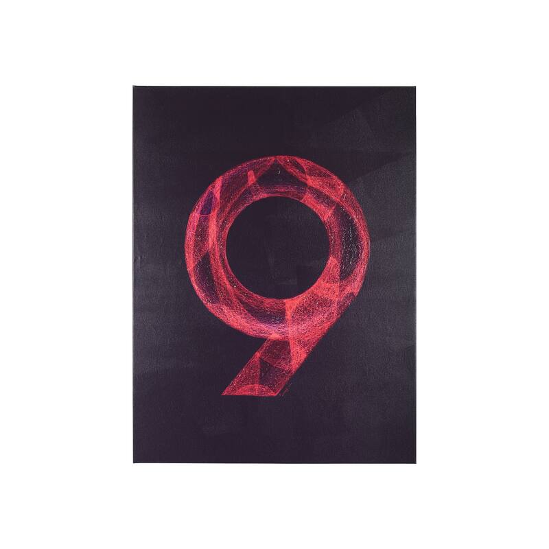 Numbers IX (30 x 40) Canvas Art Print - Small