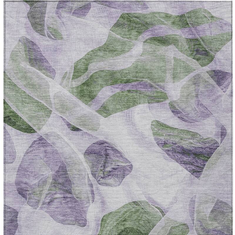 HomeRoots Abstract Transitional Rectangle Outdoor Rug