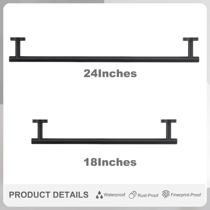 WOWOW 6-Piece Bath Hardware Set with Mounting Hardware