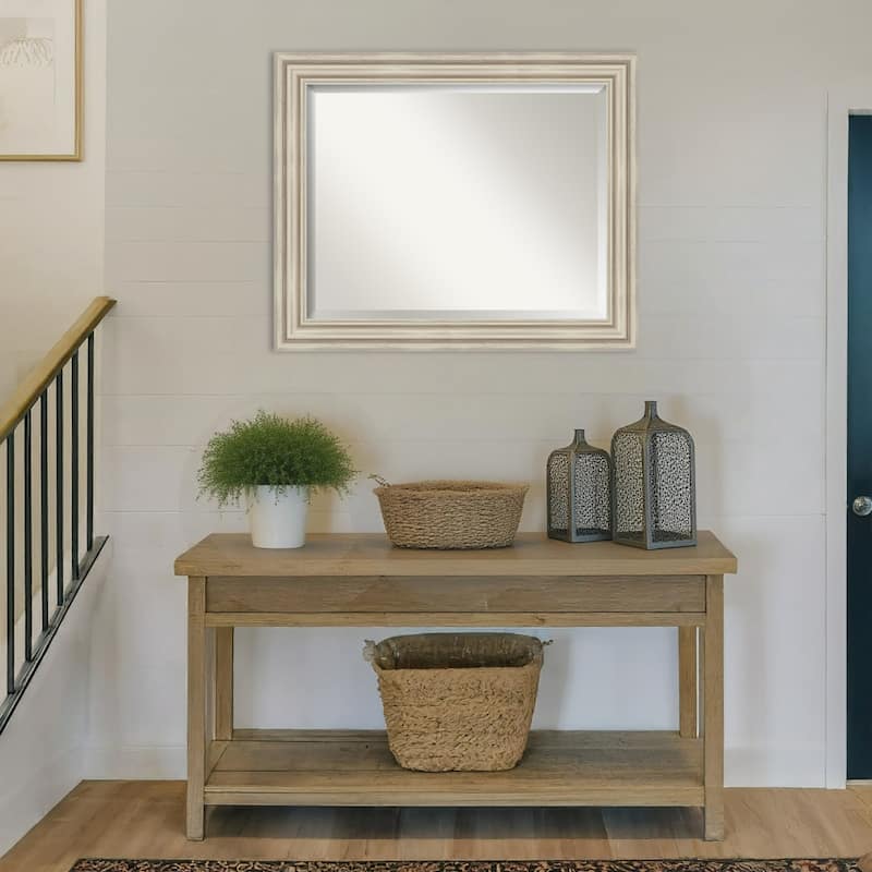 Sierra Beveled Wood Framed Wall Mirror