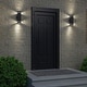 preview thumbnail 7 of 5, Artika 13" Outdoor Cylinder Wall Light Fixture, Black