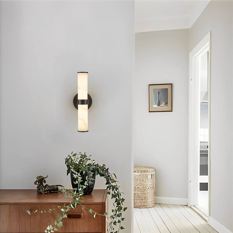 Set of 2 Resin Imitation Marble Texture Wall Light